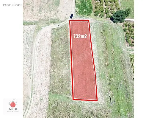 NUR GAYRİMENKUL'DEN KARATOPRAK MAH 732m2 SATILIK TARLA