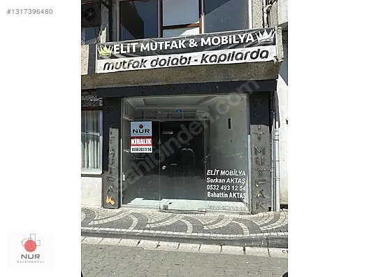 NUR GAYRIMENKUL'DEN MAHMUT BEY MAH 70m2 KİRALIK DÜKKAN